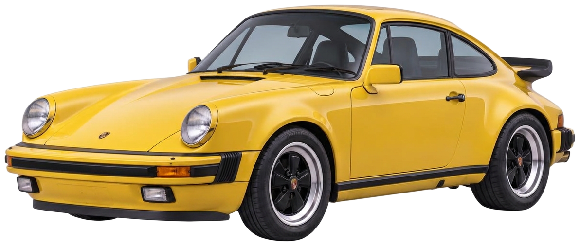 Yellow Porsche 911 Turbo